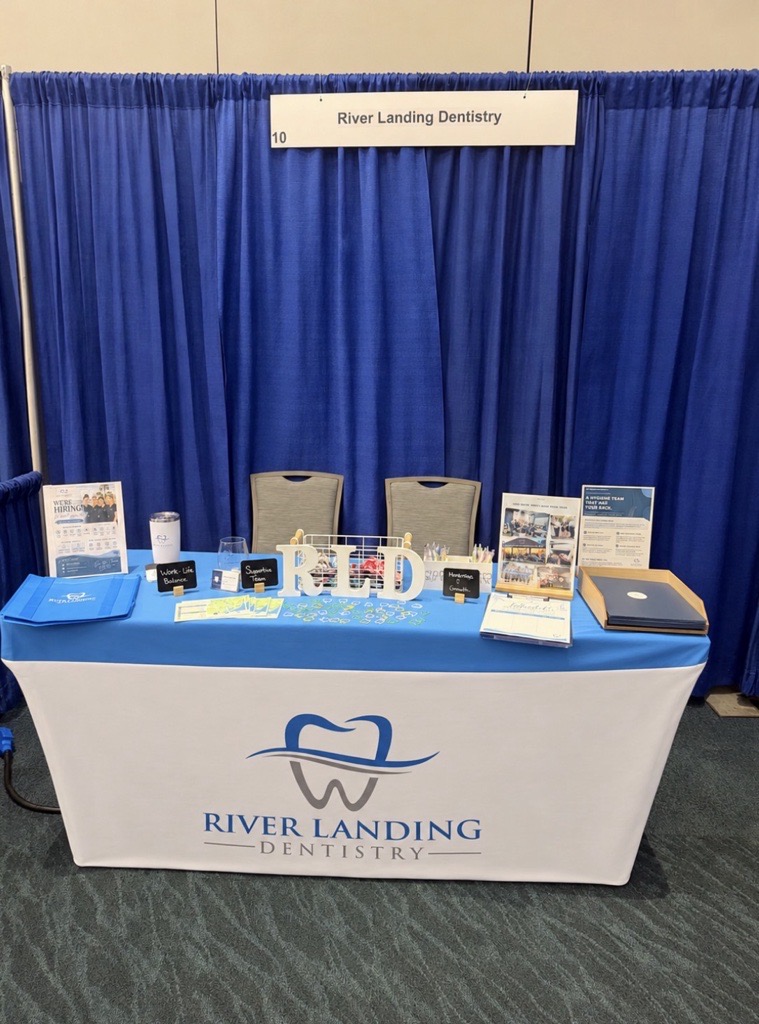 River Landing Dentistry sponsor booth at the 2026 Hygiene Symposium